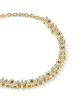 Load image into Gallery viewer, FATE TENNIS BRACELET GOLD WHITE CZ
