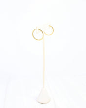 Load image into Gallery viewer, Jacobs CZ Pave In Out Hoop Earring
