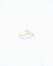 Load image into Gallery viewer, Jacobs CZ Pave In Out Hoop Earring
