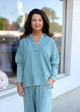Load image into Gallery viewer, Morning Coffee Top - Faded Teal
