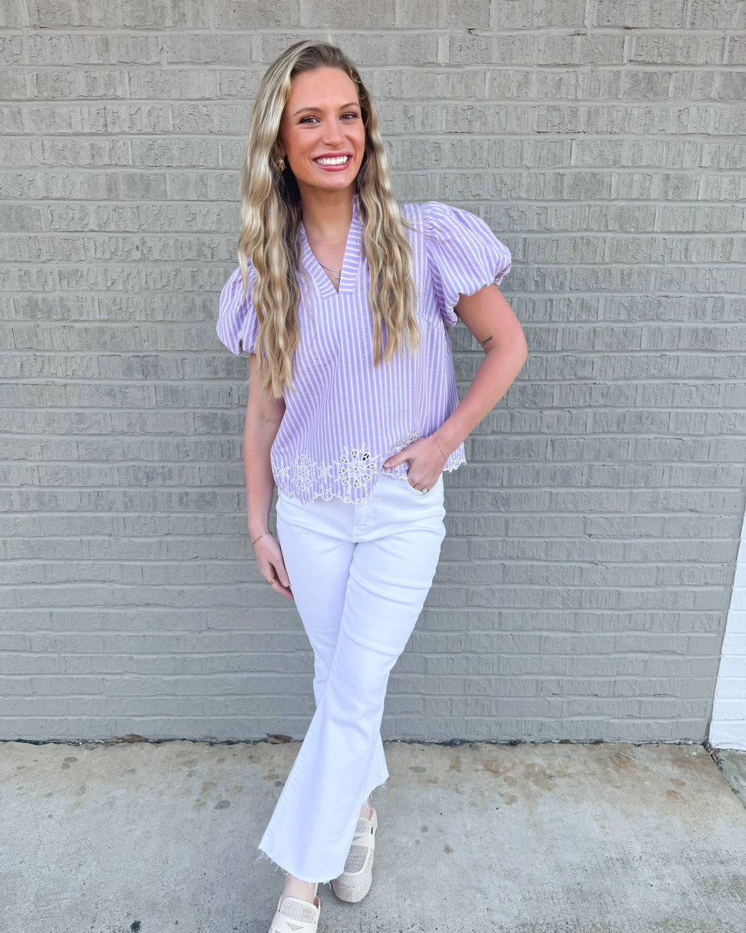 Lavender Tea Top
