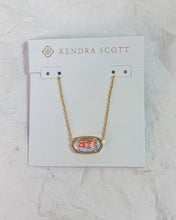 Load image into Gallery viewer, ELISA SHORT PENDANT NECKLACE GOLD DICHROIC GLASS
