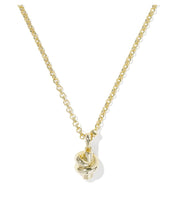 Load image into Gallery viewer, PARKER KNOT SHORT PENDANT NECKLACE GOLD
