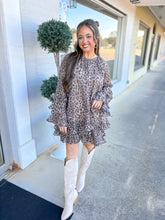 Load image into Gallery viewer, Flowy Leo Mini Dress

