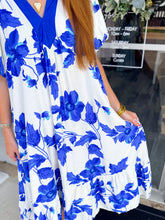 Load image into Gallery viewer, Around The World Dress - Blue

