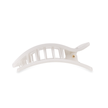 Load image into Gallery viewer, Flat Rectangle Hair Clip | Medium | Coconut White
