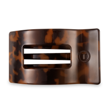 Load image into Gallery viewer, Flat Rectangle Hair Clip | Large | Tortoise
