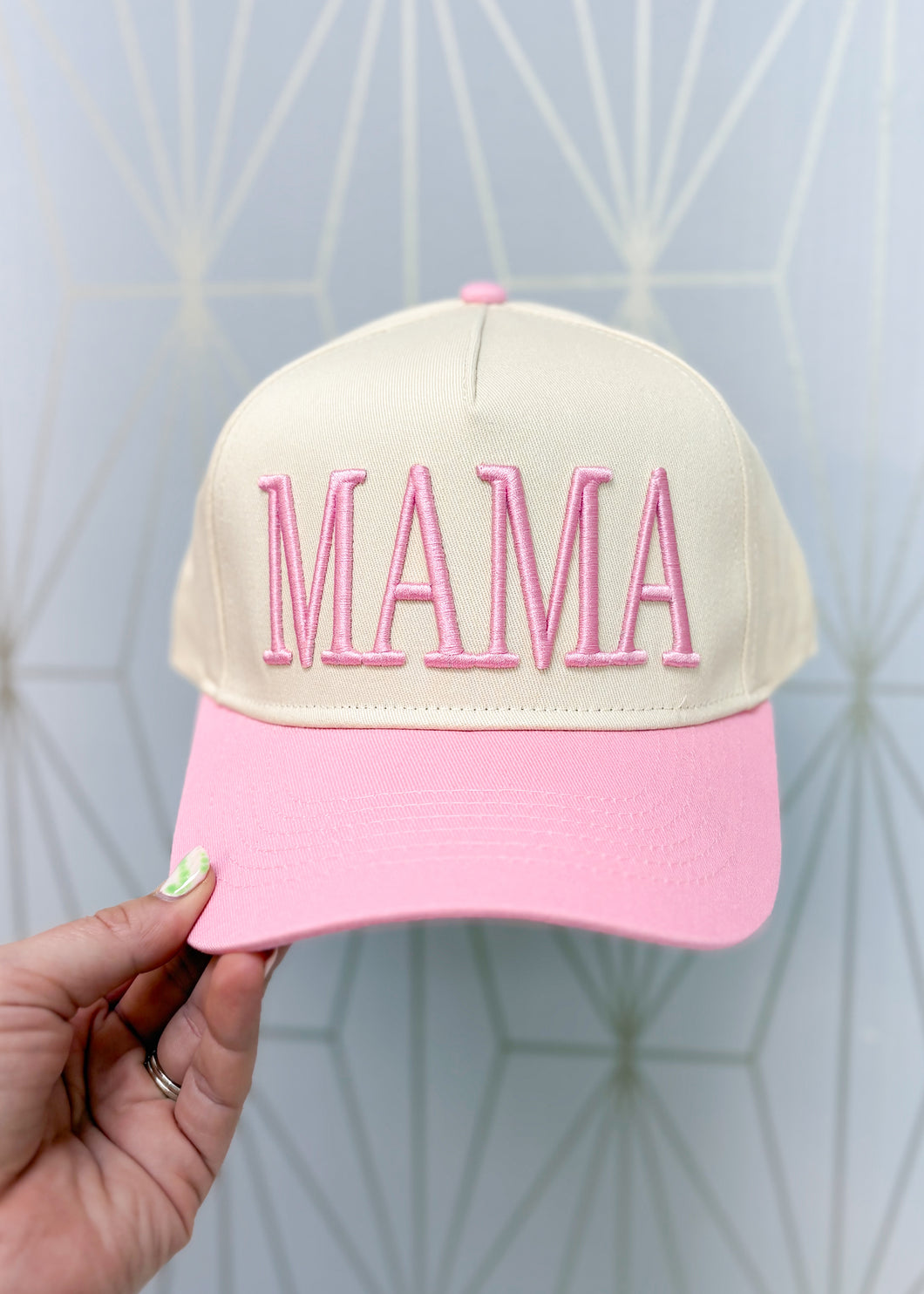 MAMA Vintage Trucker Hat-Pink