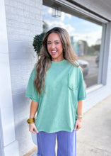 Load image into Gallery viewer, Fake Pocket Tee - Juniper Green
