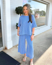 Load image into Gallery viewer, Allison Textured Top - Blue

