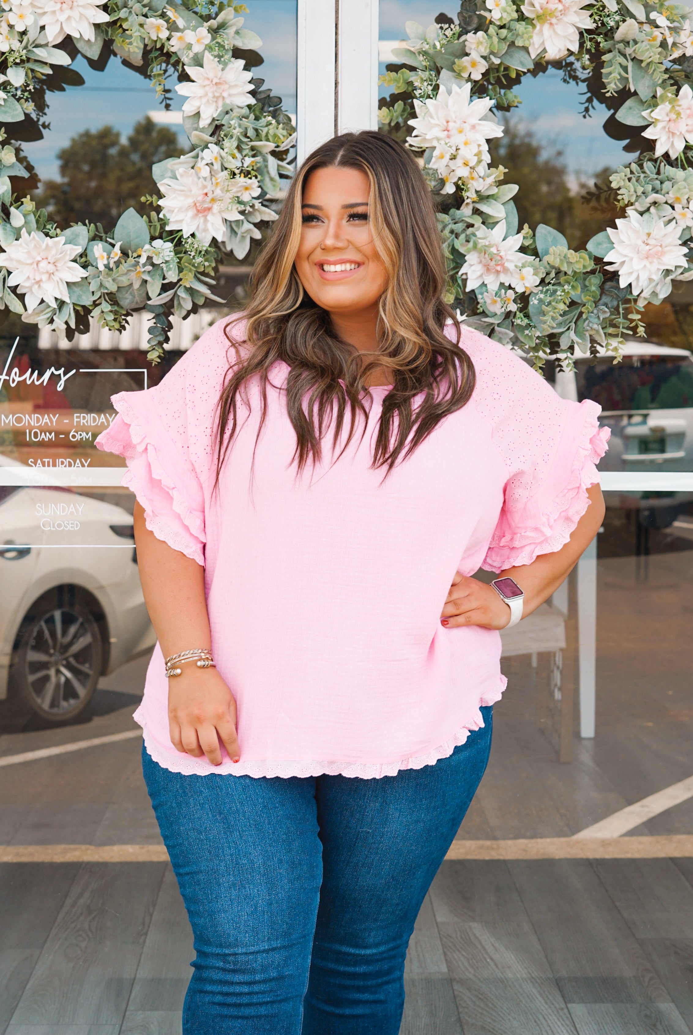 Pink Please Top – A. Morgan Boutique