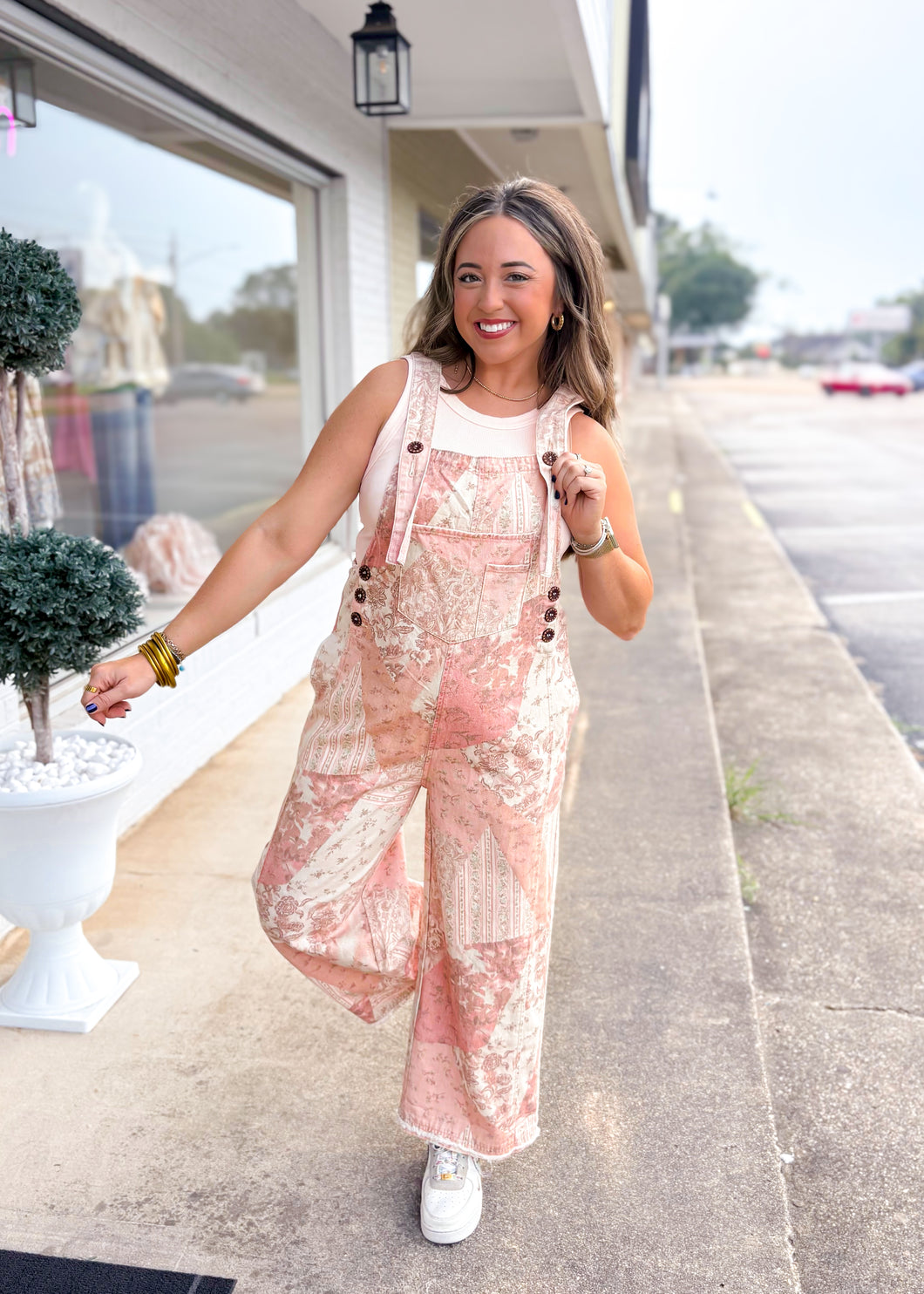 Vintage Rose Overalls