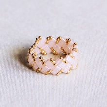 Load image into Gallery viewer, Tilabead Ring - light pink/gold
