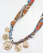 Load image into Gallery viewer, Sellers Scarf Charm Necklace Camel
