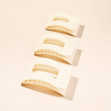 Load image into Gallery viewer, Flat Rectangle Hair Clip | Large | Almond Beige
