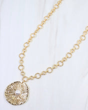 Load image into Gallery viewer, Abriella Textured Pearl Pendant Necklace
