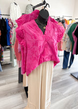 Load image into Gallery viewer, Believe Me Blouse - Hot Pink
