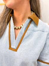 Load image into Gallery viewer, Thanksgiving Feast Corded Trim Dress
