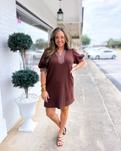 Load image into Gallery viewer, Midnight Flight Dress - Brown
