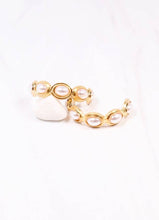 Load image into Gallery viewer, Dalma Pearl Hoop Earring
