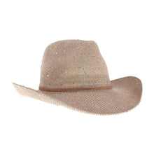 Load image into Gallery viewer, Vegas Sequin Cowboy Hat - Beige
