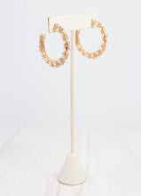 Load image into Gallery viewer, Fitzgerald Pearl Hoop Earring Gold
