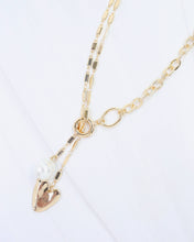 Load image into Gallery viewer, Maple Heart and Pearl Pendant Necklace
