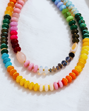 Load image into Gallery viewer, Multicolor Double Layered Beaded Summer Necklace-W
