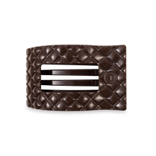 Load image into Gallery viewer, Flat Rectangle Hair Clip | Medium | Truly Taupe Quilted
