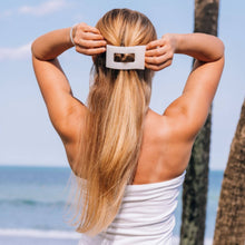 Load image into Gallery viewer, Flat Rectangle Hair Clip | Large | Coconut White
