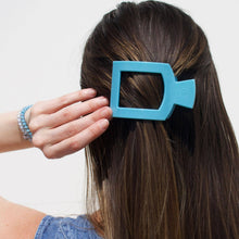 Load image into Gallery viewer, Flat Square Hair Clip | Medium | Summer Sky
