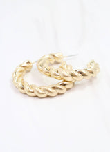Load image into Gallery viewer, Berkeley Twisted Hoop Earring
