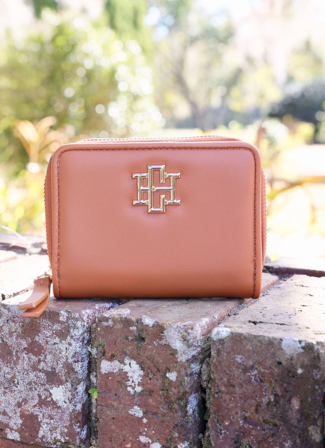 Nadine Zippered Wallet - Camel