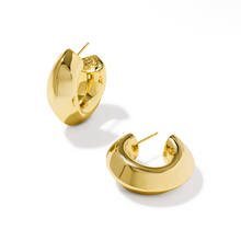 Load image into Gallery viewer, EMBRY HOOP EARRINGS GOLD
