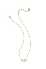 Load image into Gallery viewer, ELISA PENDANT NECKLACE GOLD BLUSH PINK KYOCERA OPAL
