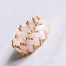 Load image into Gallery viewer, Tilabead Ring - light pink/gold
