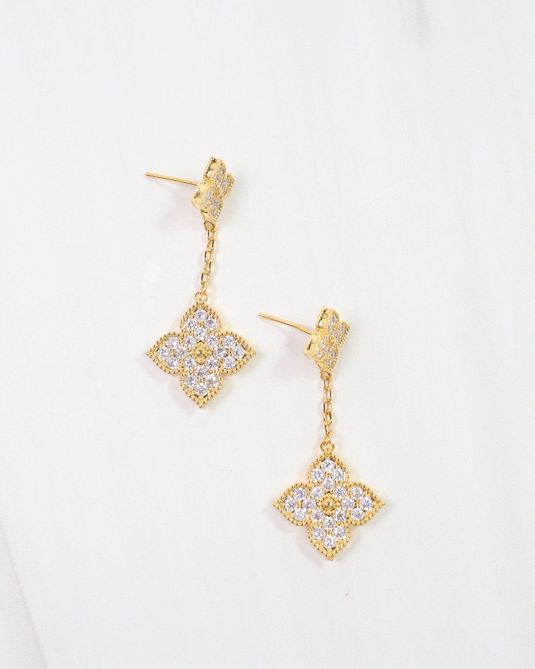 Camelford Clover Drop Earring