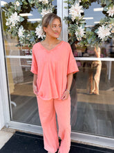 Load image into Gallery viewer, Papaya V Neck Tee

