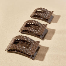 Load image into Gallery viewer, Flat Rectangle Hair Clip | Medium | Truly Taupe Quilted
