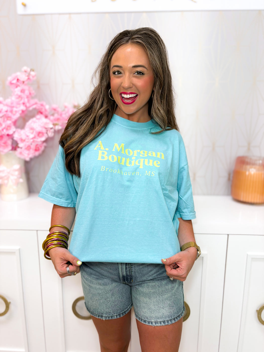 Blue & Yellow Combo Logo Comfort Color Tee