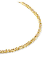 Load image into Gallery viewer, FATE TENNIS NECKLACE GOLD WHITE CZ
