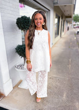Load image into Gallery viewer, Front Headlines Lace Tunic &amp; Pant set
