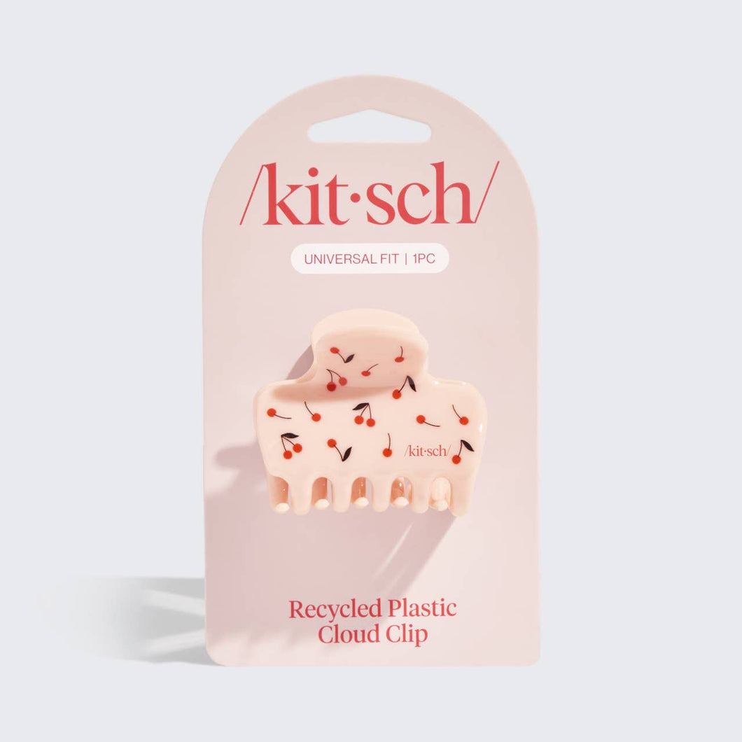 Medium Cloud Clip - Cherry Print