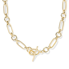 Load image into Gallery viewer, SYLVIA METAL LINK AND CHAIN NECKLACE GOLD
