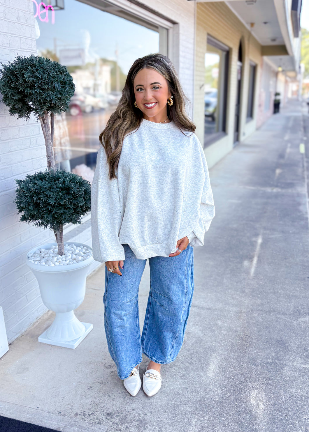 Softie Scuba Sweatshirt - Ash Grey