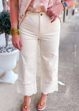 Load image into Gallery viewer, Marshmallow Embroidery Bottom Pants
