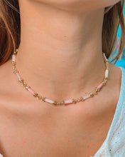Load image into Gallery viewer, Gigi Strand Necklace In Gold Pink Mix
