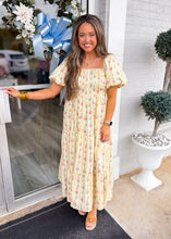 Load image into Gallery viewer, Yellow Daisy Midi Dress

