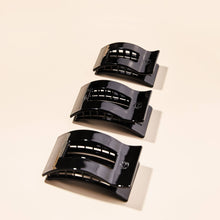Load image into Gallery viewer, Flat Rectangle Hair Clip | Large | Jet Black
