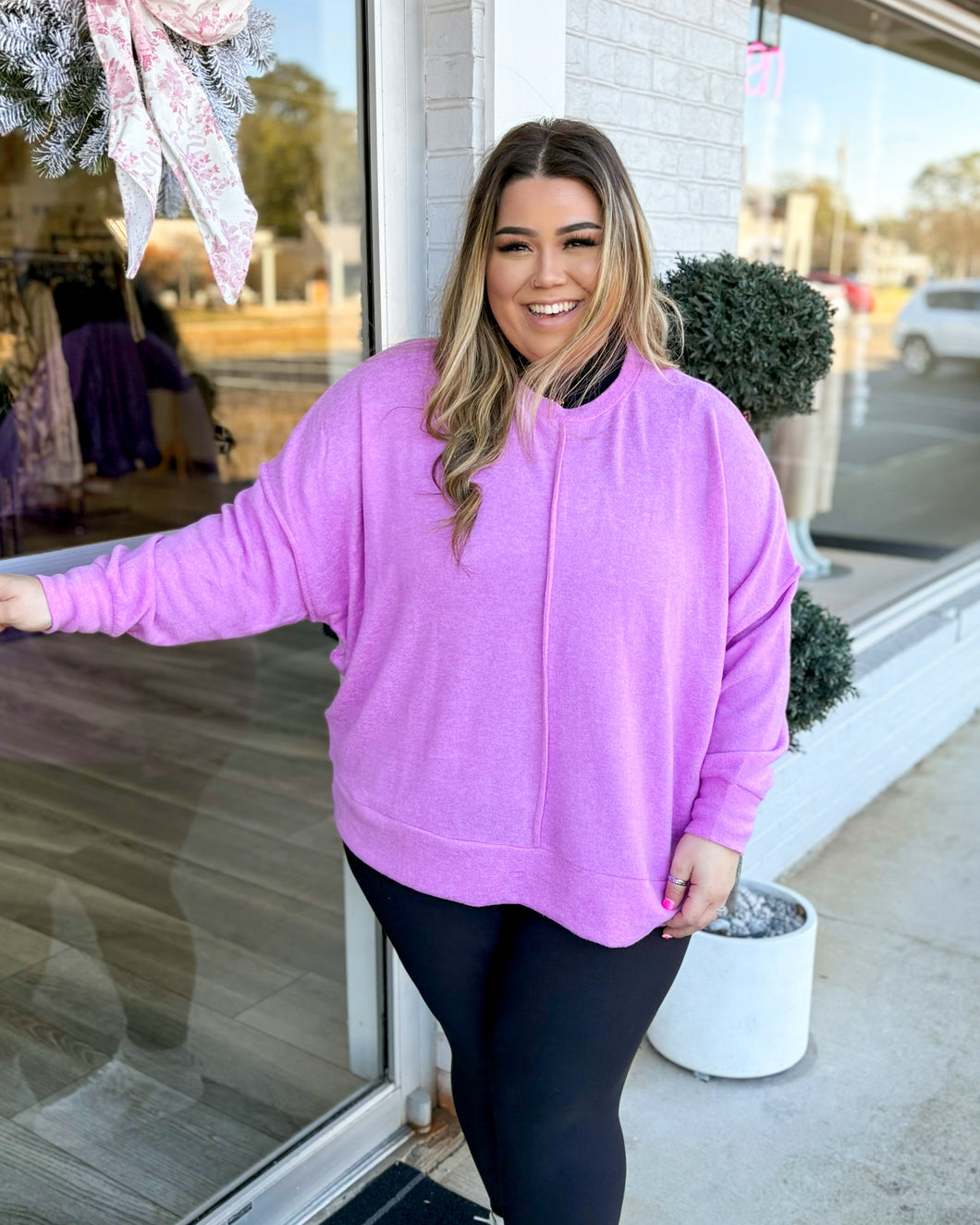 Hold Them Sweater - Mauve